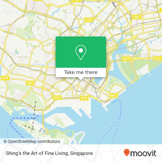 Shing's the Art of Fine Living map