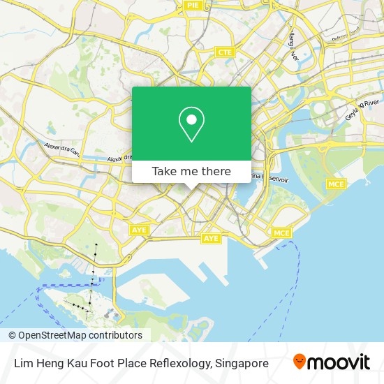 Lim Heng Kau Foot Place Reflexology map