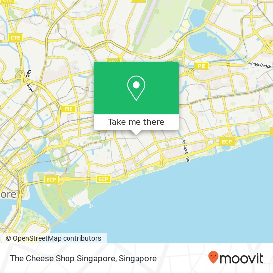 The Cheese Shop Singapore map