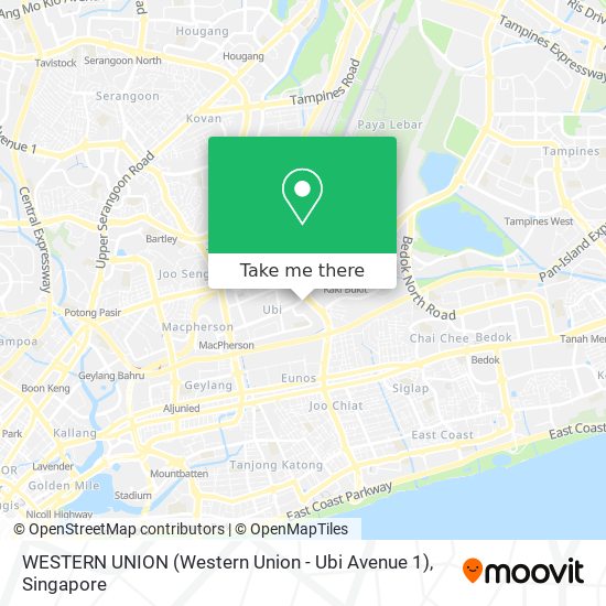 WESTERN UNION (Western Union - Ubi Avenue 1)地图