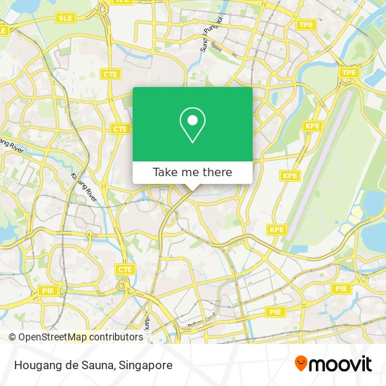 Hougang de Sauna地图