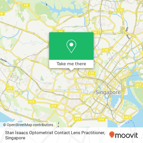 Stan Isaacs Optometrist Contact Lens Practitioner map