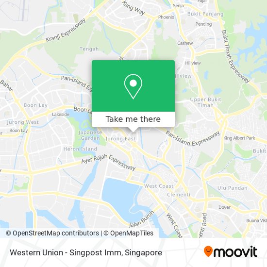 Western Union - Singpost Imm map