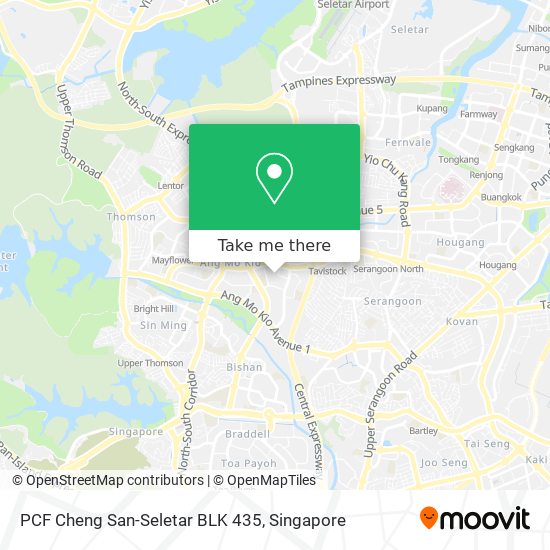 PCF Cheng San-Seletar BLK 435地图