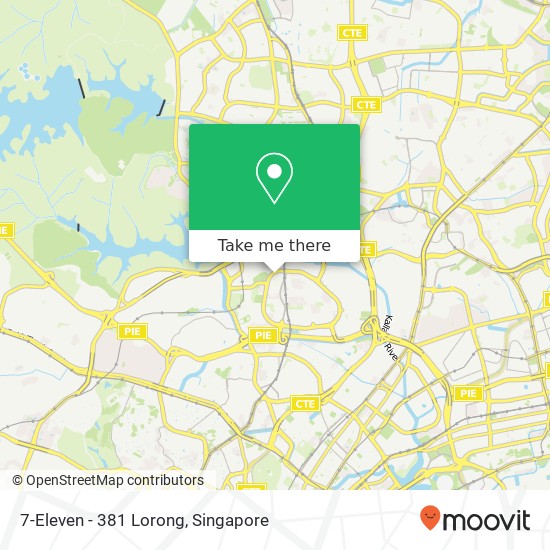 7-Eleven - 381 Lorong map