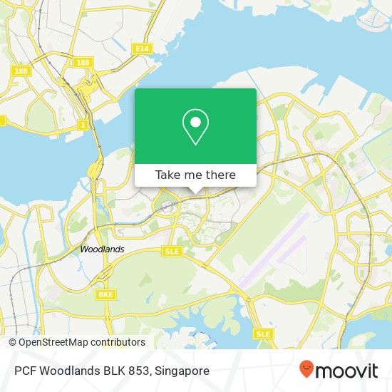 PCF Woodlands BLK 853地图