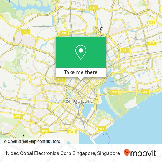 Nidec Copal Electronics Corp Singapore地图