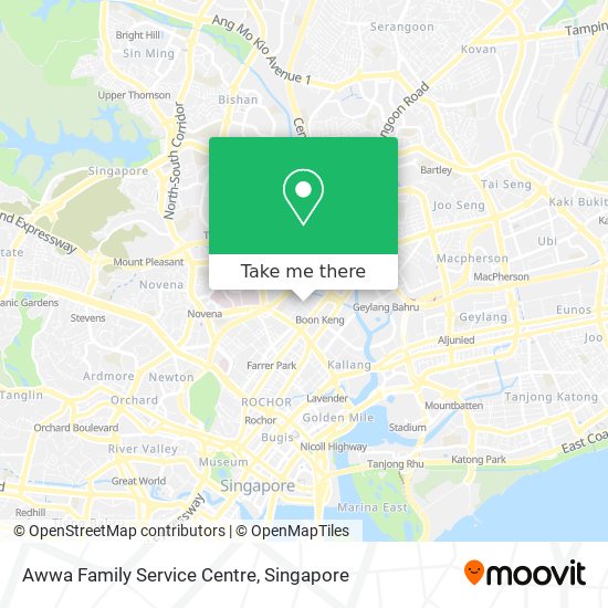 Awwa Family Service Centre map