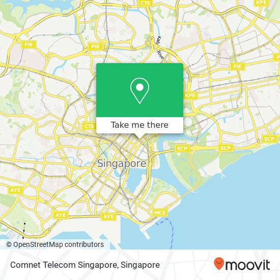 Comnet Telecom Singapore map