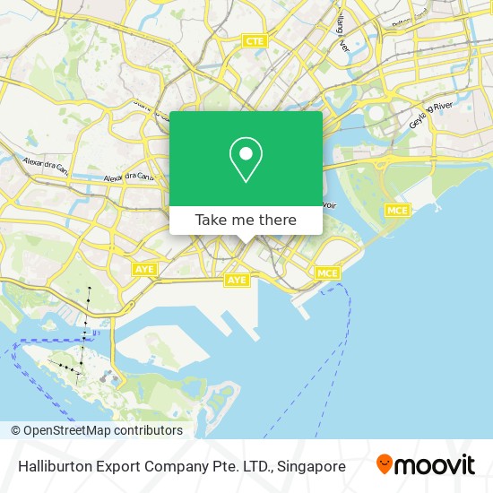 Halliburton Export Company Pte. LTD. map