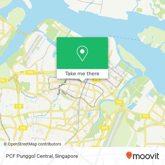 PCF Punggol Central map