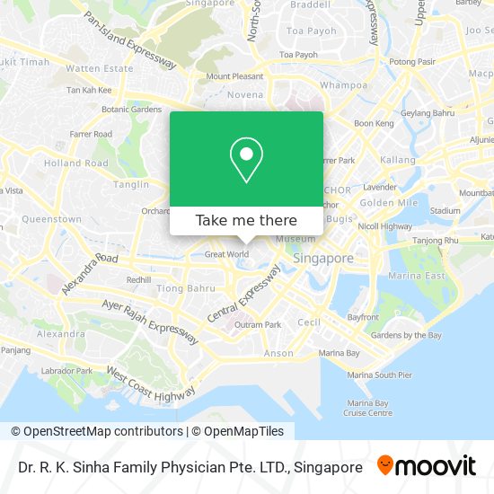 Dr. R. K. Sinha Family Physician Pte. LTD. map