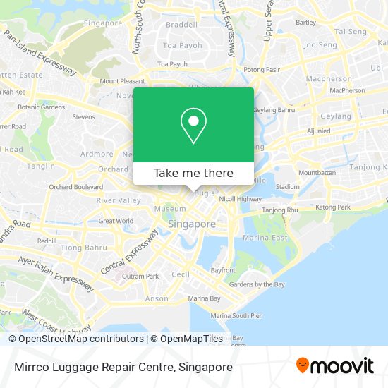 Mirrco Luggage Repair Centre map