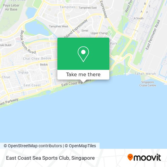 East Coast Sea Sports Club map