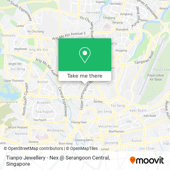 Tianpo Jewellery - Nex @ Serangoon Central map