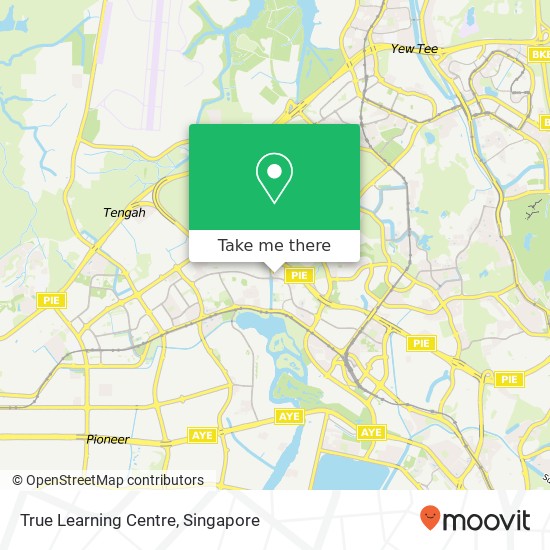 True Learning Centre map