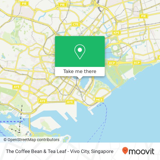 The Coffee Bean & Tea Leaf - Vivo City地图