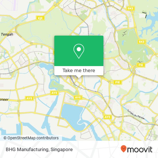 BHG Manufacturing map