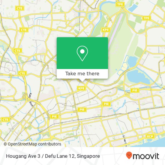 Hougang Ave 3 / Defu Lane 12地图