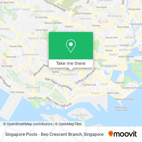 Singapore Pools - Beo Crescent Branch map