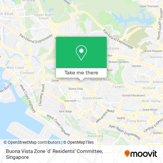 Buona Vista Zone 'd' Residents' Committee map