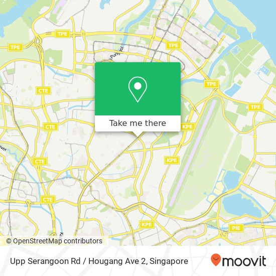 Upp Serangoon Rd / Hougang Ave 2地图