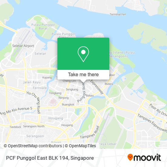 PCF Punggol East BLK 194 map