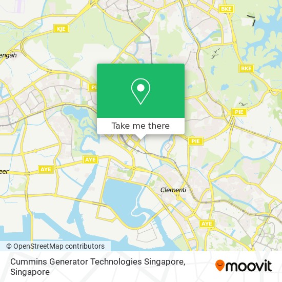 Cummins Generator Technologies Singapore map