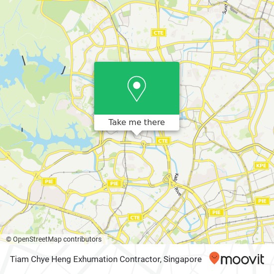 Tiam Chye Heng Exhumation Contractor map