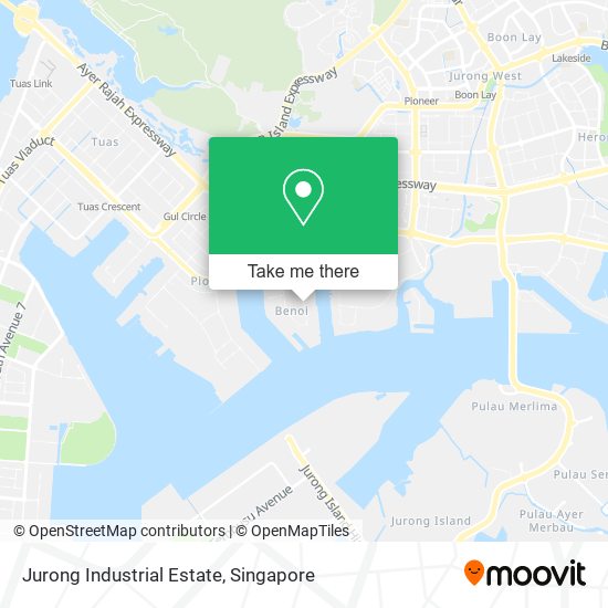 Jurong Industrial Estate map