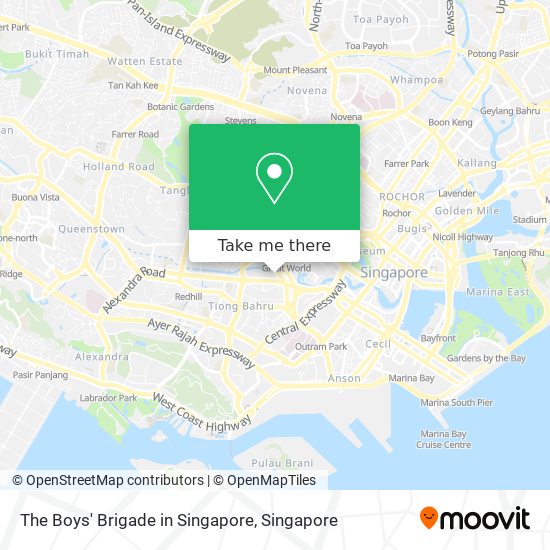 The Boys' Brigade in Singapore map