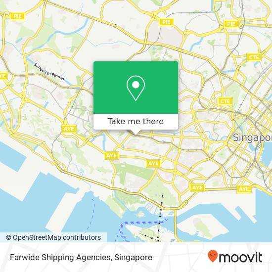 Farwide Shipping Agencies map