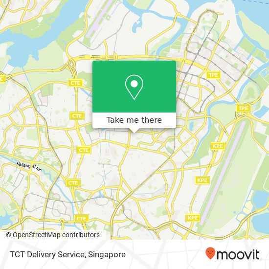 TCT Delivery Service map