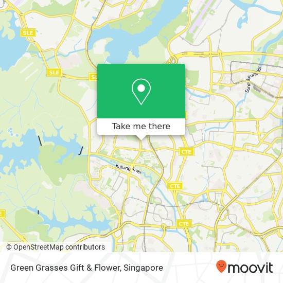 Green Grasses Gift & Flower map