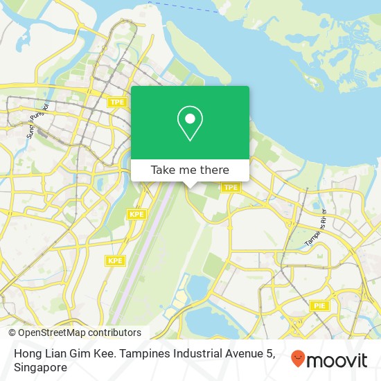 Hong Lian Gim Kee. Tampines Industrial Avenue 5 map