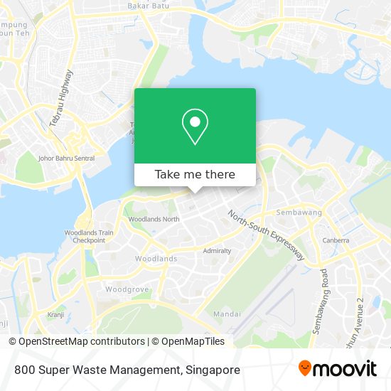 800 Super Waste Management map