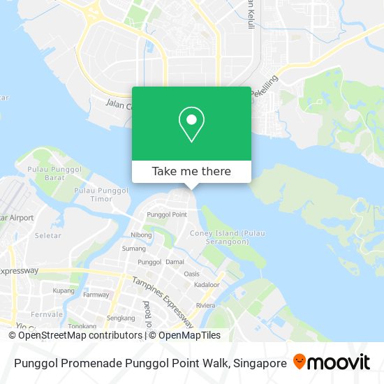 Punggol Promenade Punggol Point Walk map