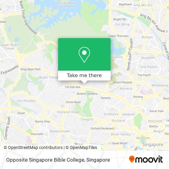 Opposite Singapore Bible College map