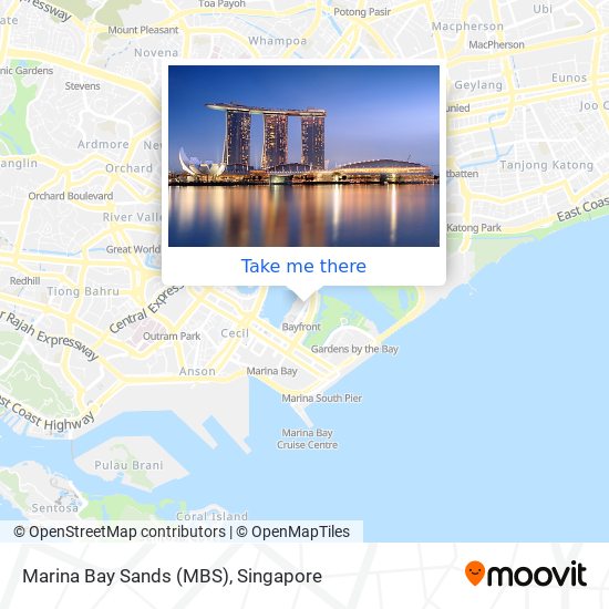 Marina Bay Sands (MBS) map