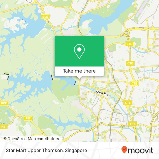 Star Mart Upper Thomson map