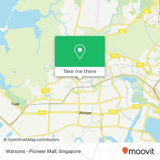 Watsons - Pioneer Mall地图