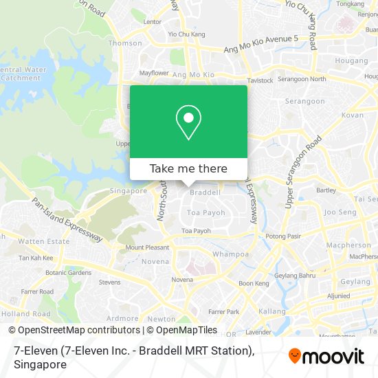 7-Eleven (7-Eleven Inc. - Braddell MRT Station) map