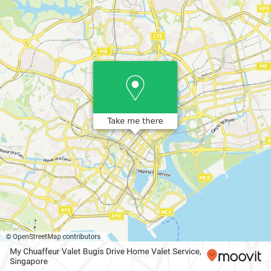 My Chuaffeur Valet Bugis Drive Home Valet Service map