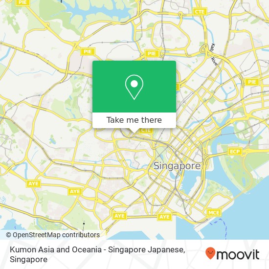Kumon Asia and Oceania - Singapore Japanese map