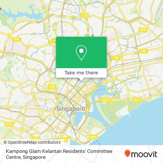 Kampong Glam Kelantan Residents' Committee Centre map