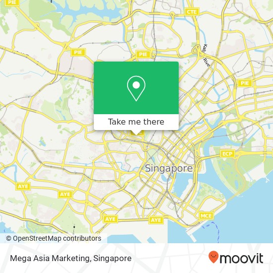Mega Asia Marketing map