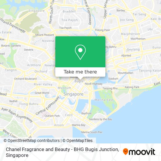 Chanel Fragrance and Beauty - BHG Bugis Junction map