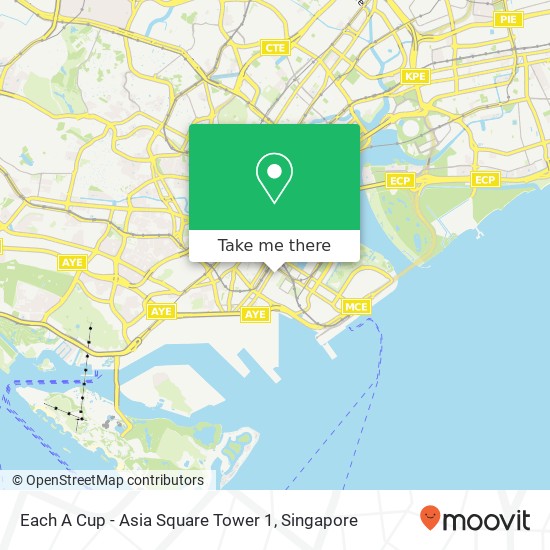 Each A Cup - Asia Square Tower 1 map