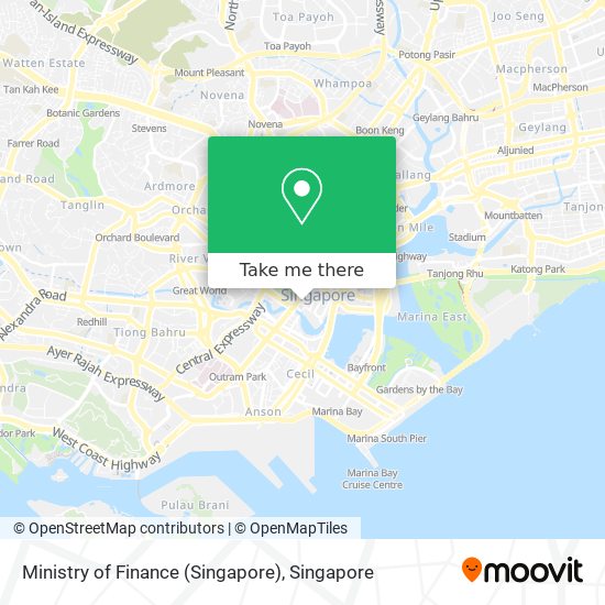 Ministry of Finance (Singapore) map