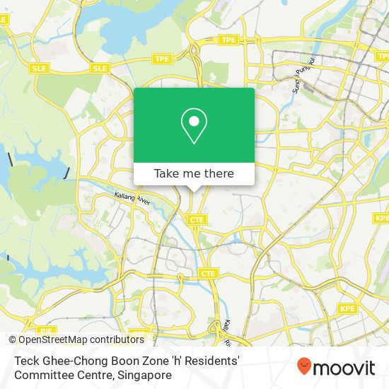 Teck Ghee-Chong Boon Zone 'h' Residents' Committee Centre map